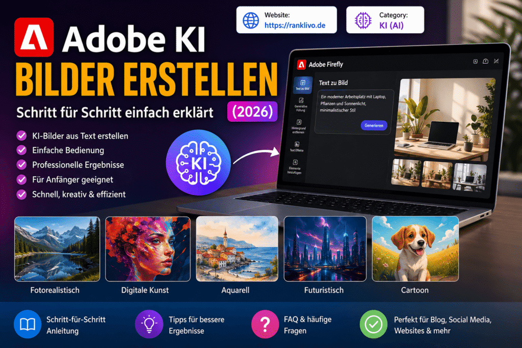 Adobe KI Bilder erstellen – Schritt für Schritt einfach erklärt (2026) Adobe KI Bilder erstellen