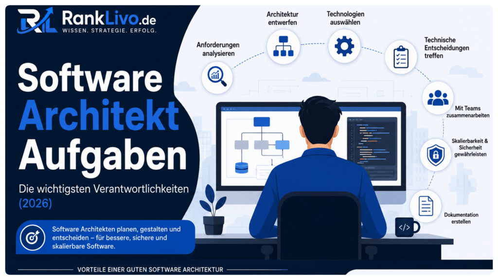 Software Architekt Aufgaben – Die wichtigsten Verantwortlichkeiten (2026) Software Architekt Aufgaben