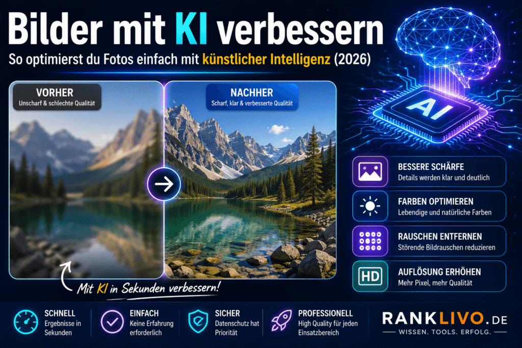 Bilder mit KI verbessern – So optimierst du Fotos einfach mit künstlicher Intelligenz (2026) bilder mit ki verbessern