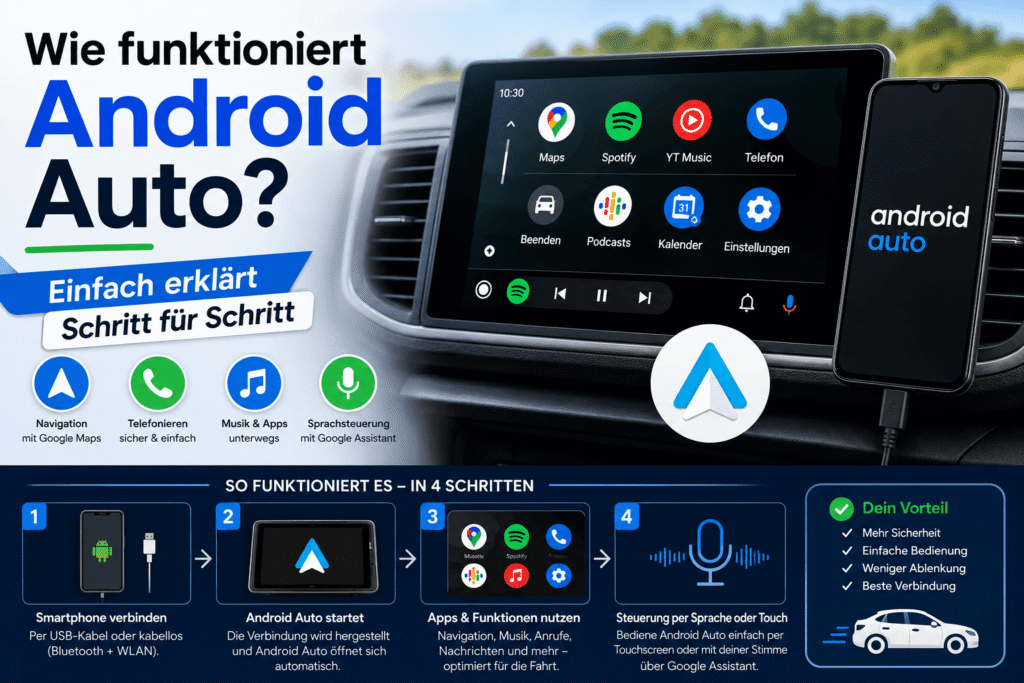 wie funktioniert android auto