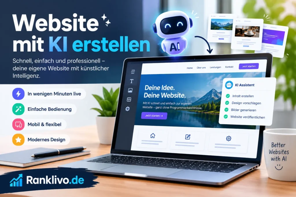 Website mit KI erstellen: Anleitung, Tools & SEO-Tipps 2026 website mit ki erstellen